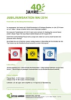 Flyer Jubiläumsaktions Mai 2014